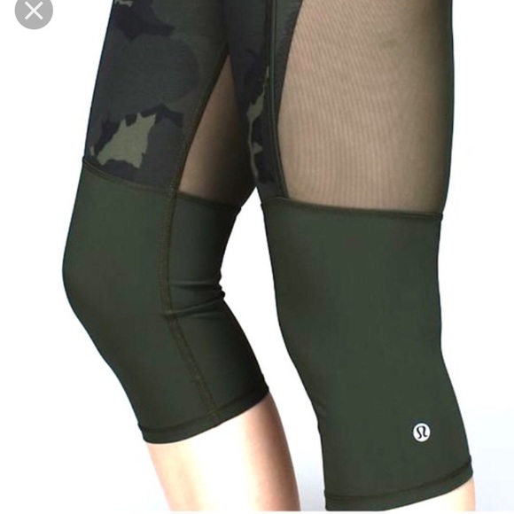 lululemon camo crop leggings